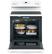 Alt View 2. GE - 5.3 Cu. Ft. Freestanding Electric Range with Self-cleaning - White.