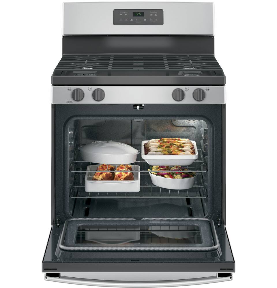 GE 5.0 Cu. Ft. SelfCleaning Freestanding Gas Range Stainless steel