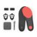Alt View Zoom 15. Lechal - Smart Navigation and Fitness Tracking Insoles and Buckles (Large) - Black & Red.