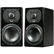 Front. SVS - Prime 4-1/2" Passive 2-Way Speakers (Pair) - Gloss piano black.