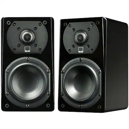 Front. SVS - Prime 4-1/2" Passive 2-Way Speakers (Pair) - Gloss piano black.