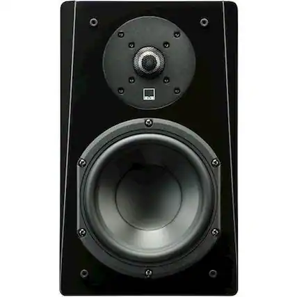 Front. SVS - Prime 6-1/2" 2-Way Bookshelf Speaker (Each) - Black Ash.