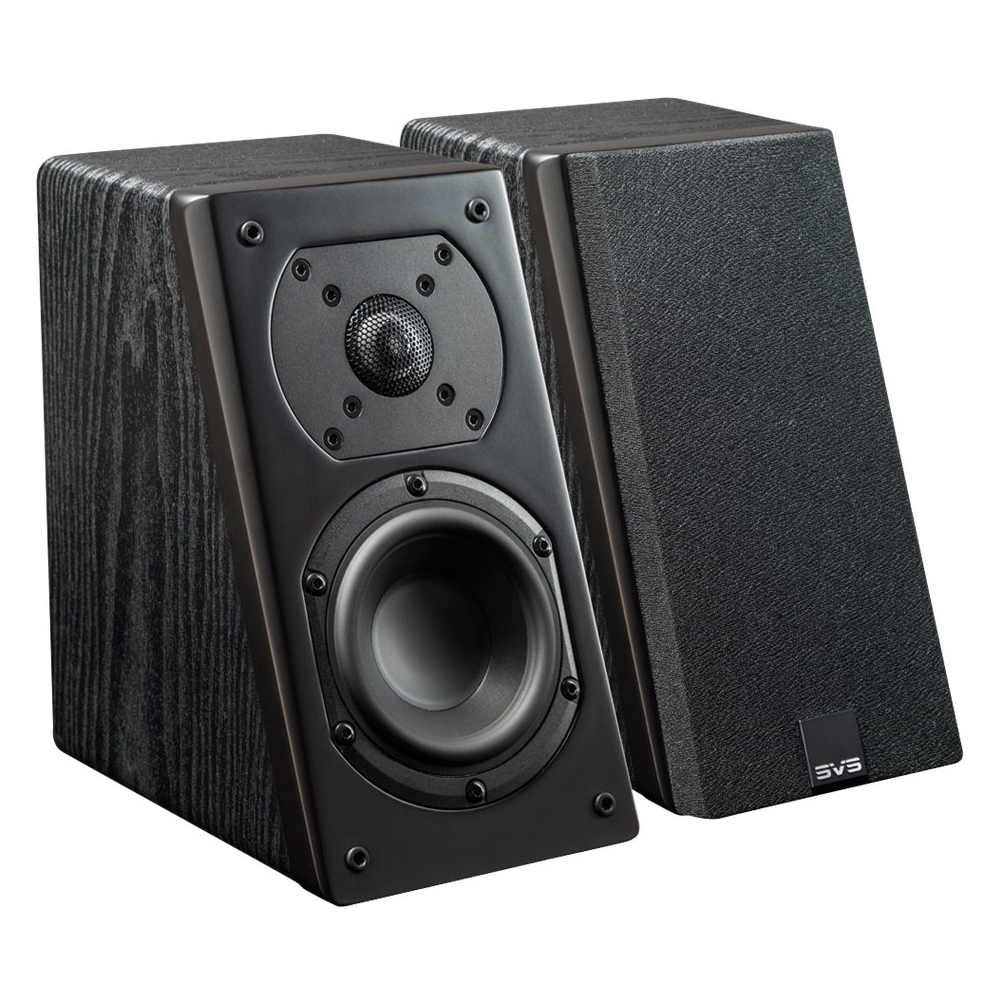 Angle View: SVS - Prime Dual 6-1/2" Passive 3.5-Way Floor Speaker (Each) - Premium black ash