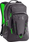 Front. Under Armour - Storm Recruit Laptop Backpack - Graphite/Hyper Green.