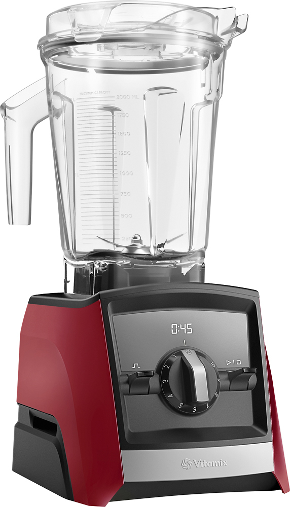 Angle View: Vitamix - Ascent 2300 Series 64-Oz Blender - Red