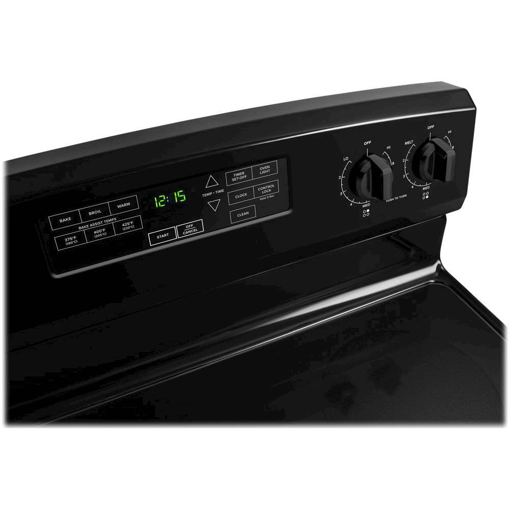 Amana SelfCleaning Freestanding Electric Range Black AER6603SFB Best Buy