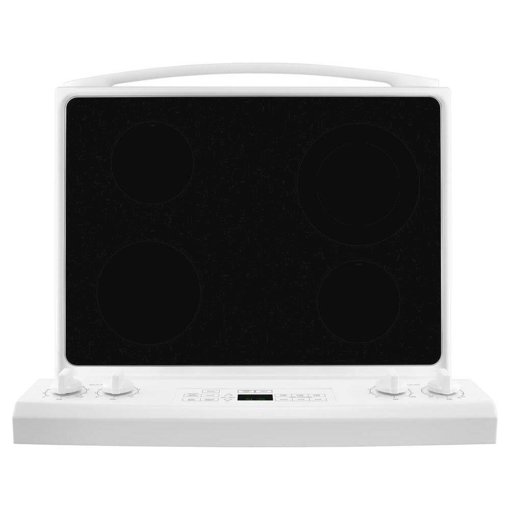 Alt View 11. Amana - Self-Cleaning Freestanding Electric Range - White.