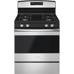 Amana - 5.0 Cu. Ft. Self-Cleaning Freestanding Gas Range - Stainless steel - Front_Zoom