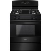 Amana - 5.0 Cu. Ft. Self-Cleaning Freestanding Gas Range - Black - Front_Zoom