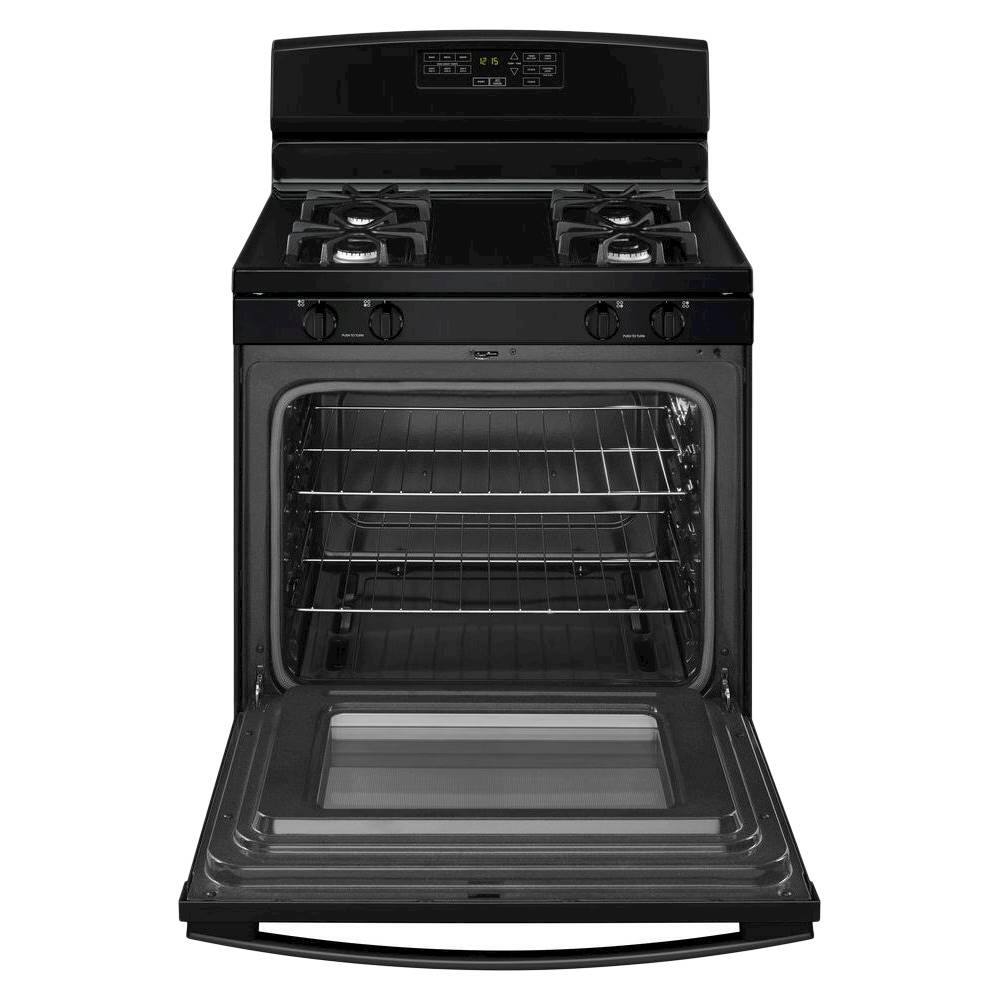 Alt View 11. Amana - 5.0 Cu. Ft. Self-Cleaning Freestanding Gas Range - Black.