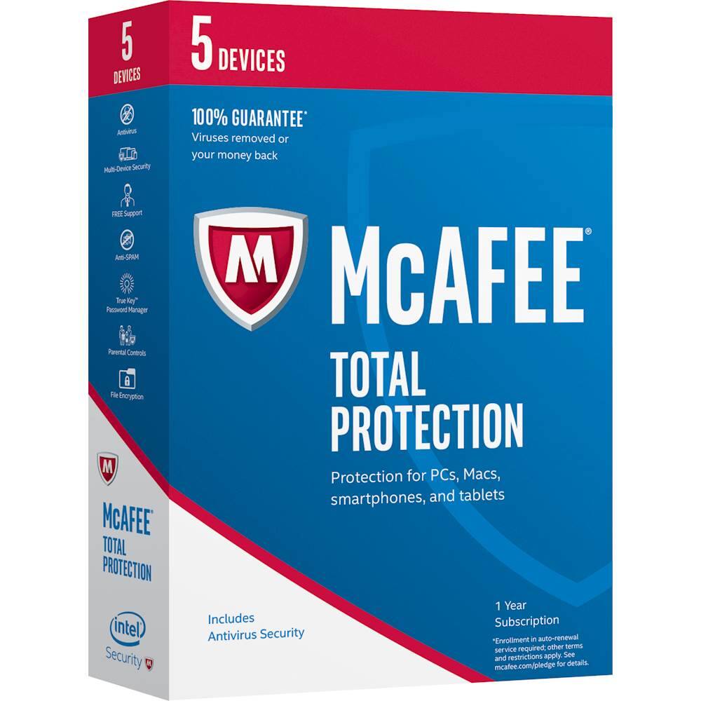 Customer Reviews: McAfee Total Protection (5 Devices) (1-Year ...