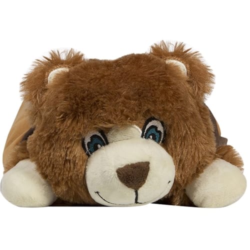 Front. LapGear - Lap Pets Bear Tablet Pillow Stand for Most Up to 10" Tablets - Brown/beige.