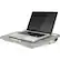 Alt View 12. LapGear - XL Designer LapDesk™ - Silver Damask.