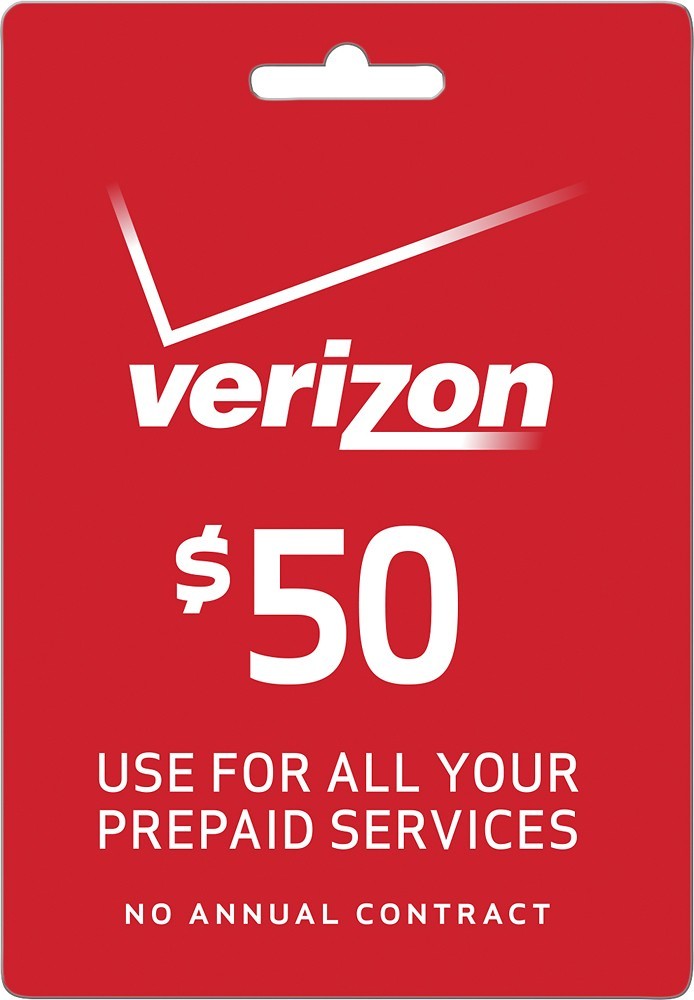 Best Buy Verizon Prepaid 50 Prepaid Phone Card VERIZON