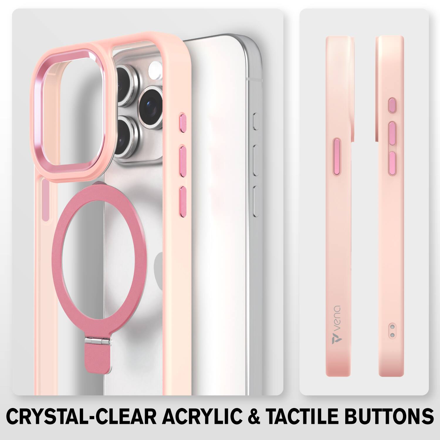CRYSTAL-CLEAR ACRYLIC & TACTILE BUTTONS