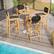 Alt View 1. Costway - 1 PCS 30" Teak Wood Bar Chair with Backrest & Footrest Bar Height Chair for Deck - Black + Natural.