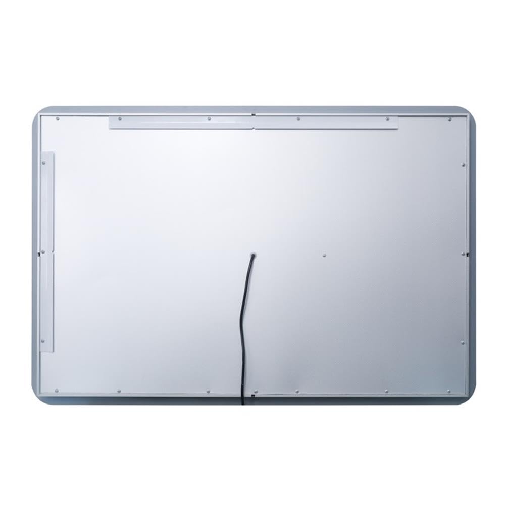 Back. Elegant Decor - Genesis 24in x 40in soft edge LED mirror - Glossy White.