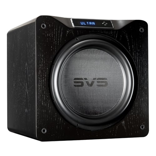 SVS - 16" 1500W Powered Subwoofer - Black oak veneer - Larger Front