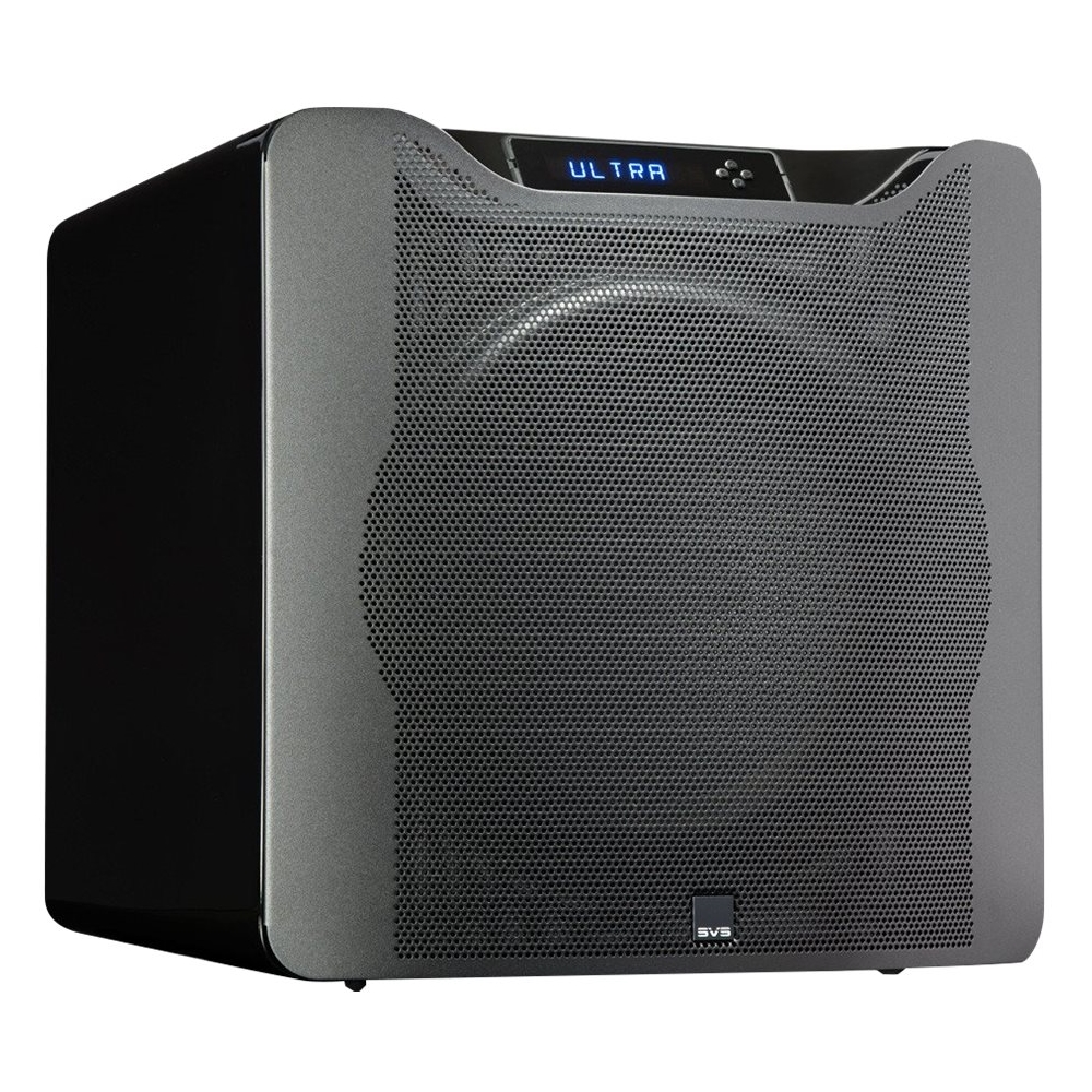 Left View: SVS - 16" 1500W Powered Subwoofer - Gloss Piano Black