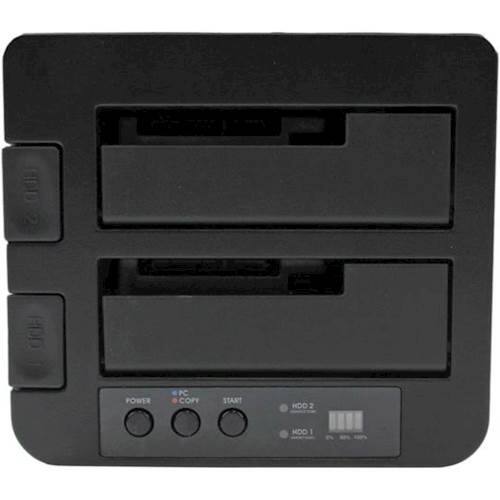 Alt View 11. StarTech.com - Dual eSATA/USB 3.0 Hard Drive Duplicator Dock - Black.