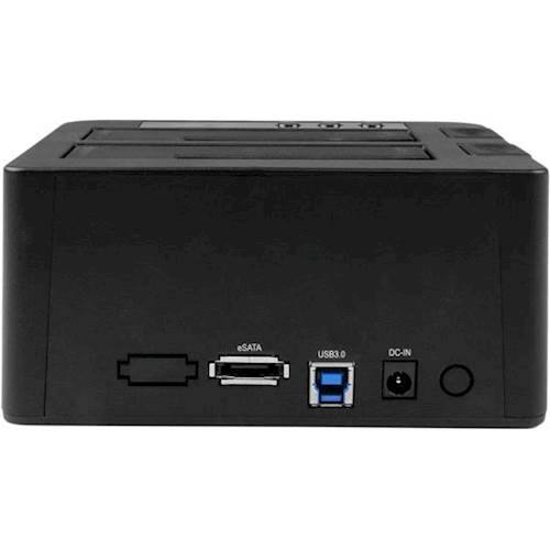 Alt View 12. StarTech.com - Dual eSATA/USB 3.0 Hard Drive Duplicator Dock - Black.