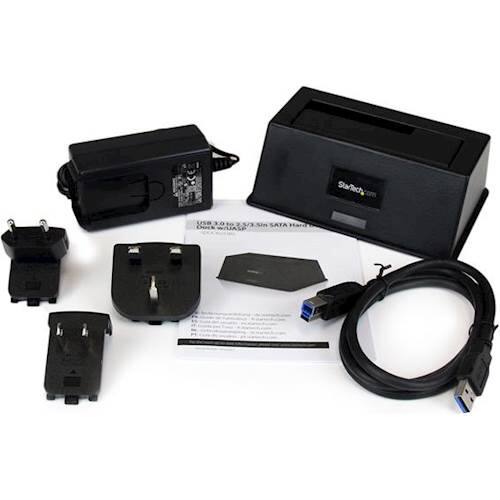 Alt View 12. StarTech.com - USB 3.0 Hard Drive Docking Station - Black.