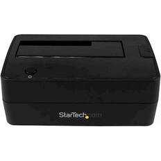 Front. StarTech.com - USB 3.1 Hard Drive Docking Station - Black.