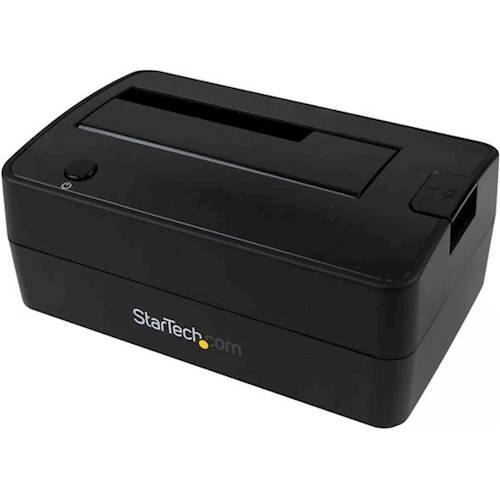 Left. StarTech.com - USB 3.1 Hard Drive Docking Station - Black.