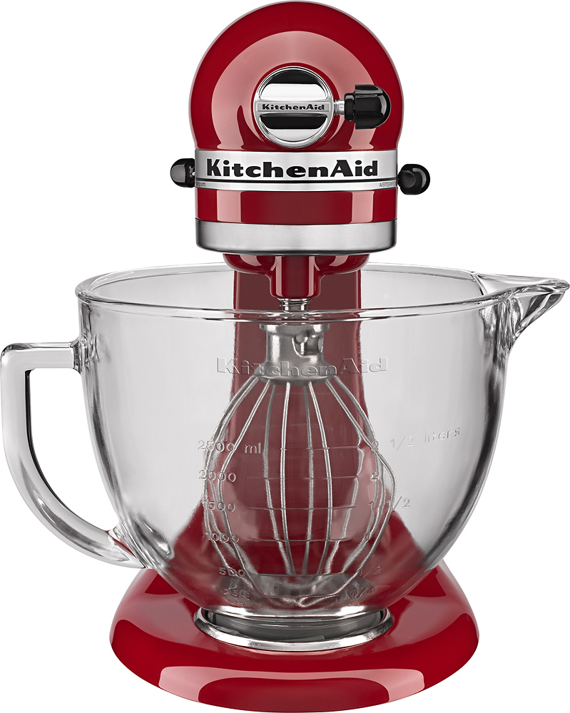 KitchenAid KSM105GBCER Tilt-Head Stand Mixer Empire Red KSM105GBCER - Best  Buy