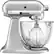 Angle. KitchenAid - KSM105GBCMC Tilt-Head Stand Mixer - Metallic chrome.