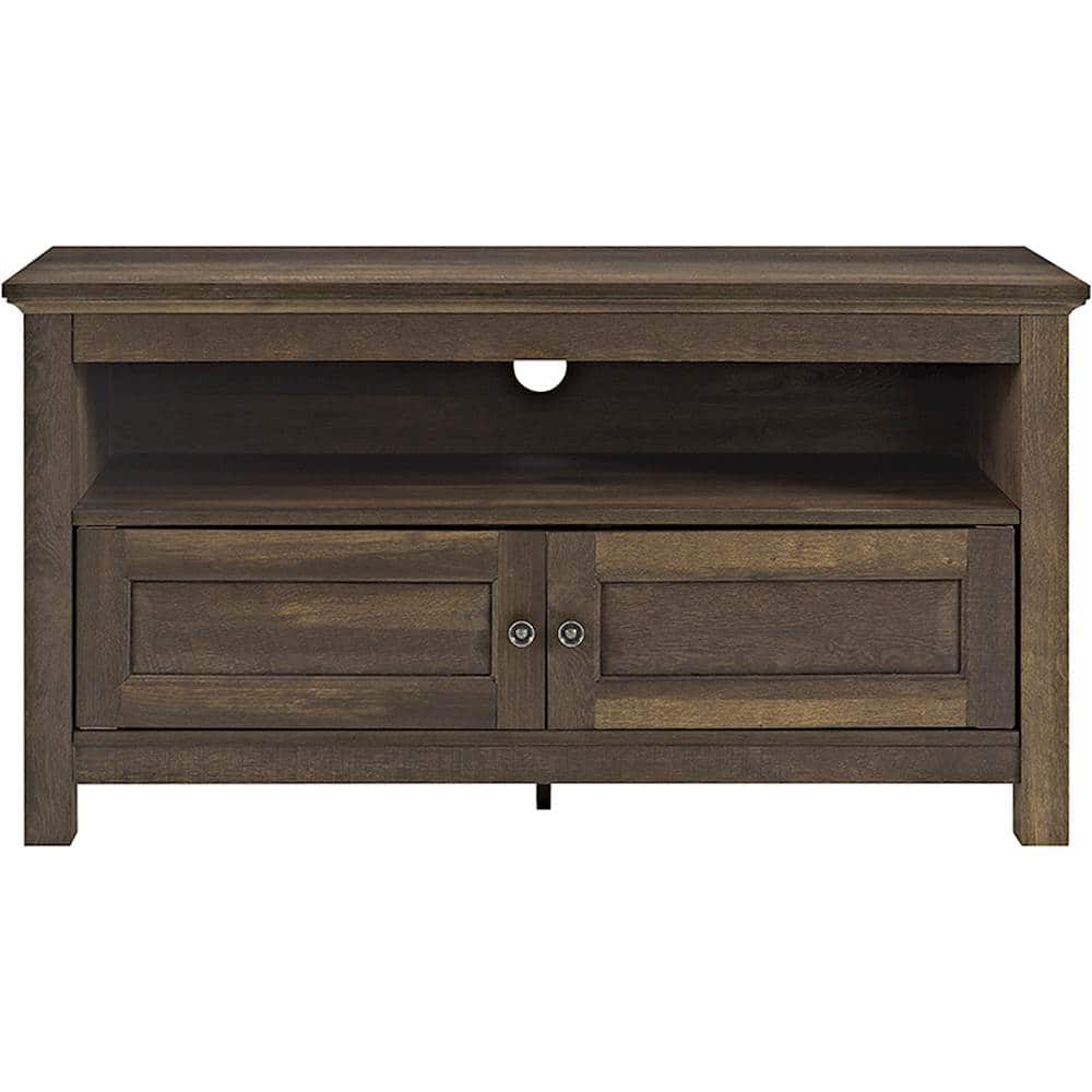 Front. Walker Edison - TV Stand for Most Flat-Panel TVs Up to 48" - Brown.