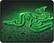 Front. Razer - Goliathus Speed Terra Edition Gaming Mouse Pad (Small) - Black/Green.