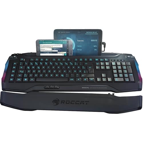 ROCCAT - Skeltr Wireless Keyboard - Black - Larger Front
