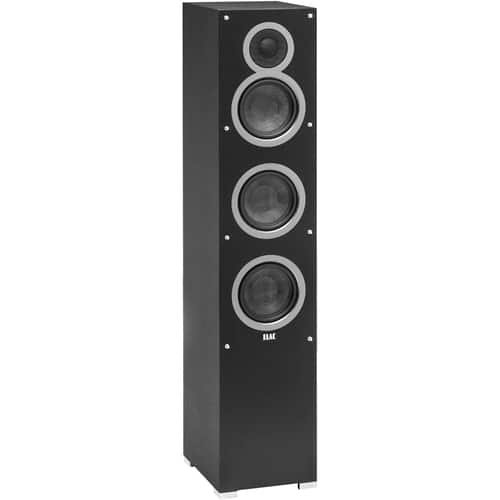 ELAC - Debut Dual 5-1/4" 140-Watt Passive 3-Way Floor Speaker (Each) - Black - Larger Front