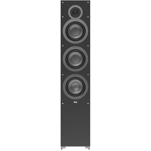 ELAC - Debut Dual 6-1/2" 150-Watt Passive 3-Way Floor Speaker (Each) - Black - Larger Front