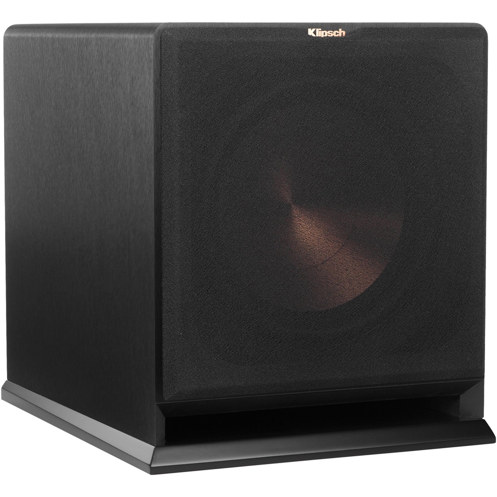 Left View: Klipsch - Reference Series 12" 300W Powered Subwoofer - Black