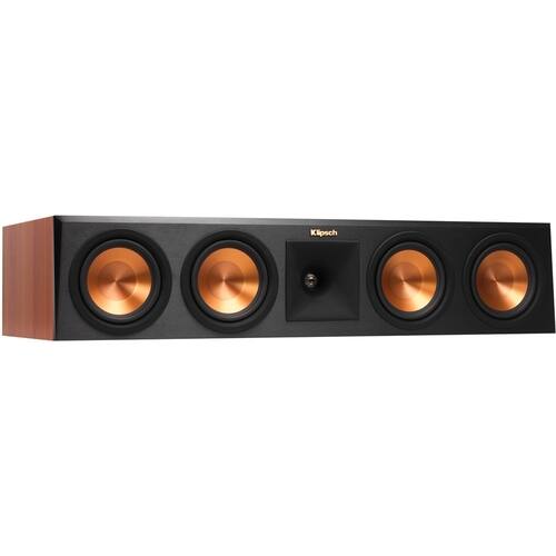Klipsch - Reference Premiere Quad 5-1/4" 600-Watt Passive 2.5-Way Center-Channel Speaker - Cherry - Larger Front