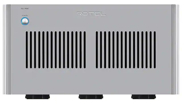 The text on the image reads "ROTEL" which is the brand name of the electronic device.