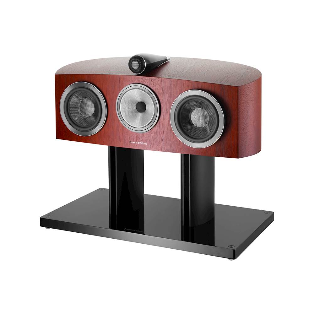 Left View: Bowers & Wilkins - 800 Series Diamond Dual 8" Passive 3-Way Center-Channel Speaker - Rosewood