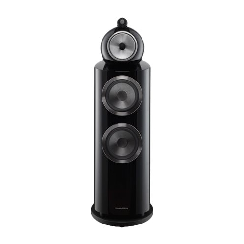 Bowers & Wilkins - 800 Series Diamond Dual 8" Passive 3-Way Floor Speaker (Each) - Gloss black