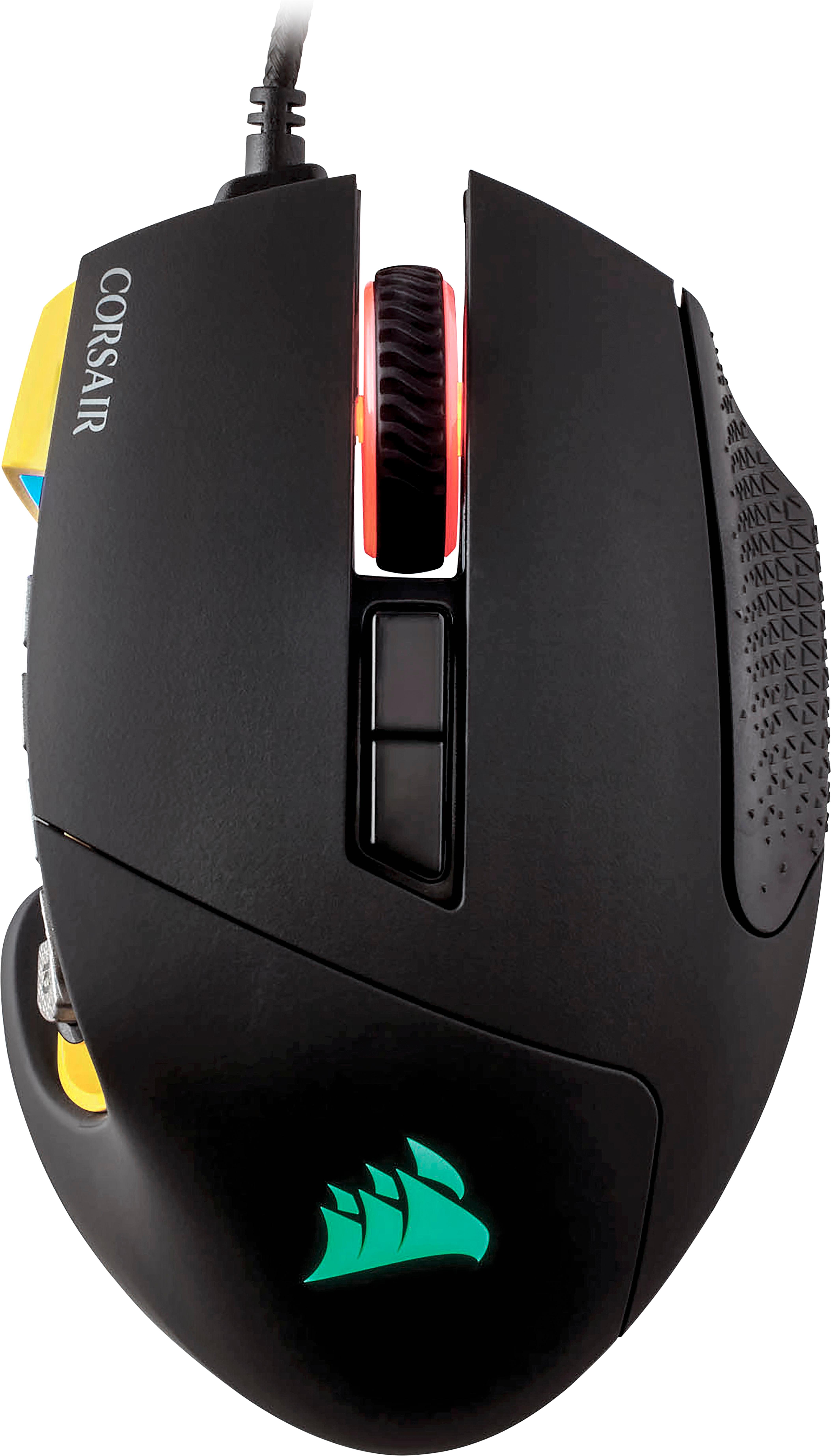 Yellow Scimitar PRO Wired Optical Gaming Mouse with RGB Lighting CORSAIR 