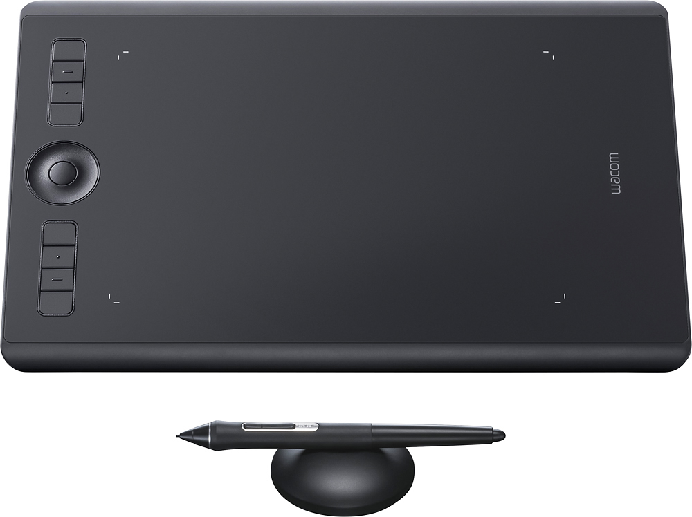 Patriotisk forsendelse Alarmerende Wacom Intuos Pro Pen Drawing Tablet (Medium) Black PTH660 - Best Buy
