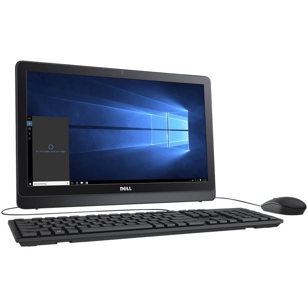 Front. Dell - Inspiron 21.5" All-In-One - AMD E2-Series - 4GB Memory - 500GB Hard Drive - Black.