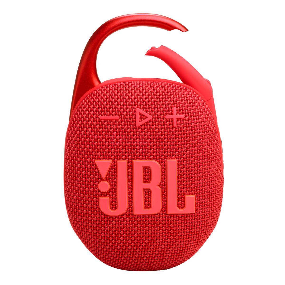 Alt View 9. JBL - JBL Clip 5 Ultra Portable Bluetooth Speaker with gSport Carbon Fiber Case - Red.