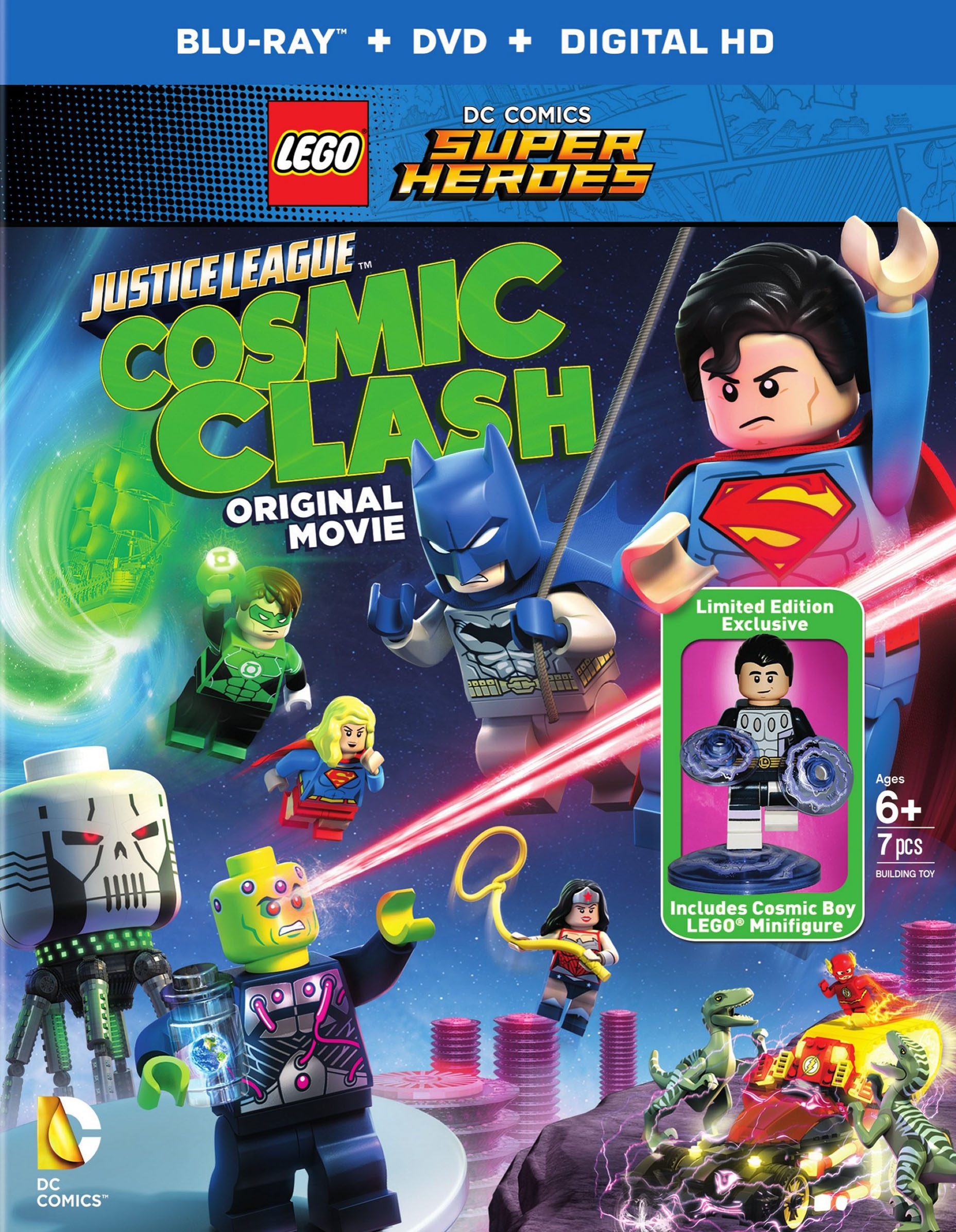 LEGO DC Comics Heroes: League Cosmic Clash [Includes Figurine] [Blu-ray] - Best Buy