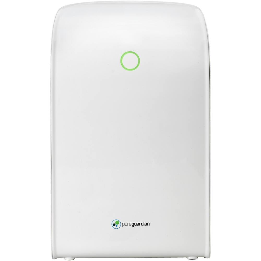 Front. PureGuardian - Portable Dehumidifier - Crystal white.