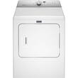 Maytag - 7.0 Cu. Ft. 9-Cycle Electric Dryer with Steam - White - Larger Front