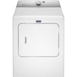 Front Zoom. Maytag - 7.0 Cu. Ft. 9-Cycle Electric Dryer with Steam - White.