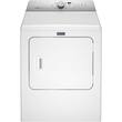 Maytag - 7.0 Cu. Ft. 9-Cycle Gas Dryer with Steam - White - Larger Front