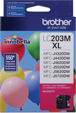 Brother - LC203M XL High-Yield - Magenta Ink Cartridge - Pink